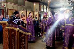 Епископ Раменский Алексий возглавил Всенощное бдение в храме Рождества Христова в Черневе 21 марта 2026