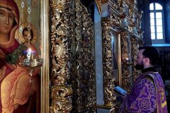 Епископ Раменский Алексий возглавил Всенощное бдение в храме Рождества Христова в Черневе 21 марта 2026
