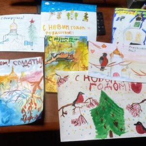 Учащиеся Воскресной школы Подворья поздравили наших воинов