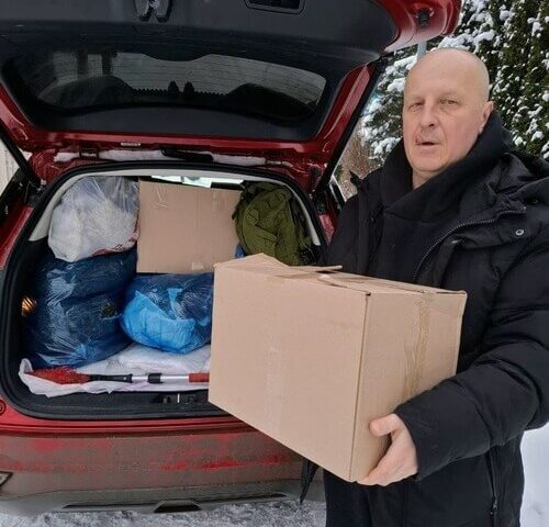 Социальная служба храма передала гуманитарную помощь воинам 3-го января 2026 года